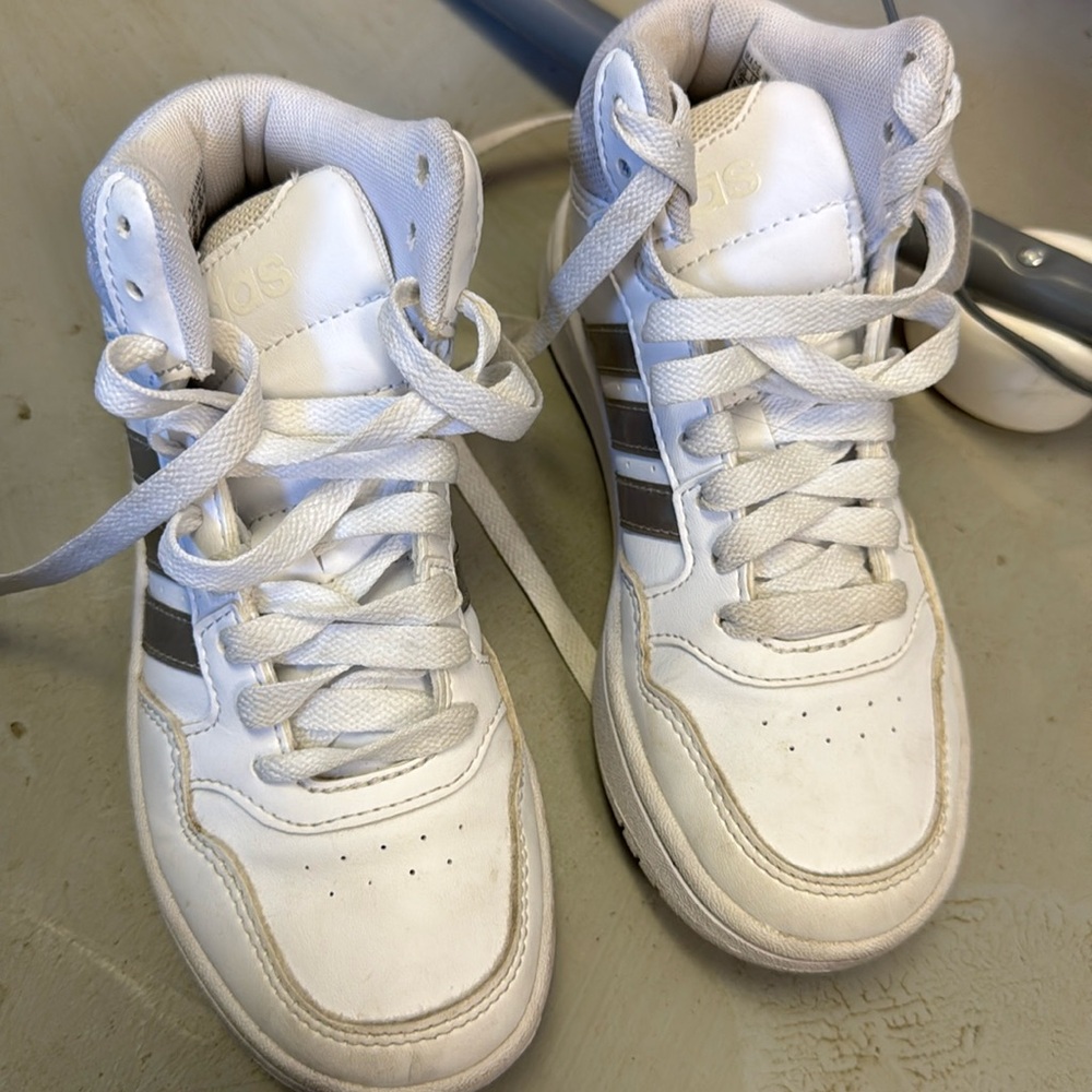 Kids Adidas High Top Sneakers size 12
